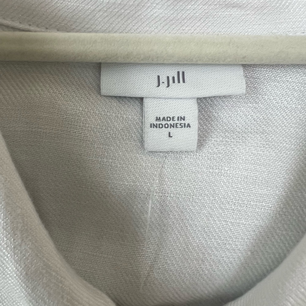 J. Jill Soft white denim jacket